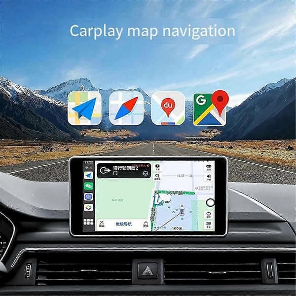Trådløs Carplay-adapter Android Auto 2-i-1 Smart Dongle 5G WIFI for Android-telefonsystem Multimed[YJD] Black