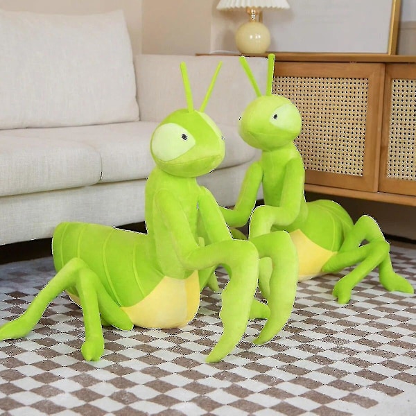 70cm Kawaii Grön Bönsyrsna Plush Leksak Simulation Fylld Djur Insekt Mjuk Docka Kudde Barnfödelsedagspresent För Pojke Baby_v (YJD)