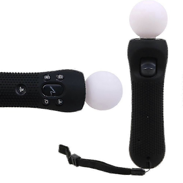 1 st För Playstation Ps Vr Move Motion Controller Halkfritt Silikongummiskydd Fodral Svart Blå Röd Jp Guanguan[HK] Clear
