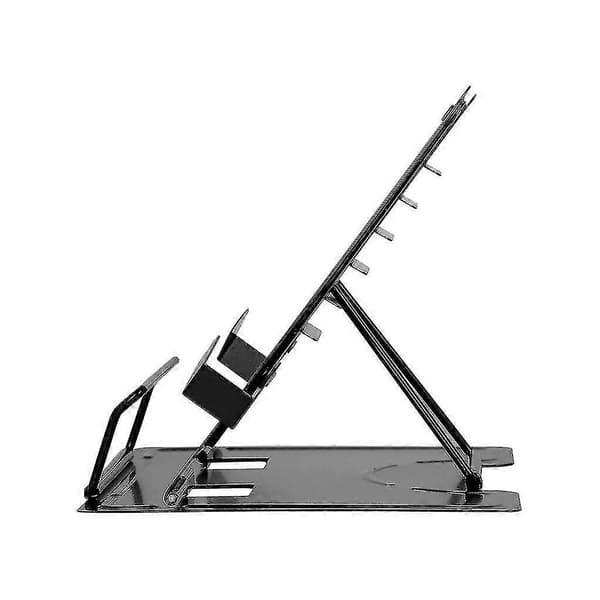 Justerbar metalbogstand Bærbar læsebogholder Støttedokumenthylde Bogstativ Tablet Noder Opskriftsholder [YJD]