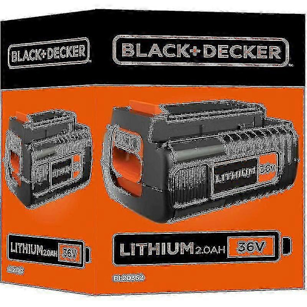 Efterårskampagne, 36v 2ah Lithium Batteri, Kompatibel Med Alle Black+decker 36v Værktøjer, Ingen Hukommelseseffekt, Lav Selvafladning, Praktisk, Compa[YJD]
