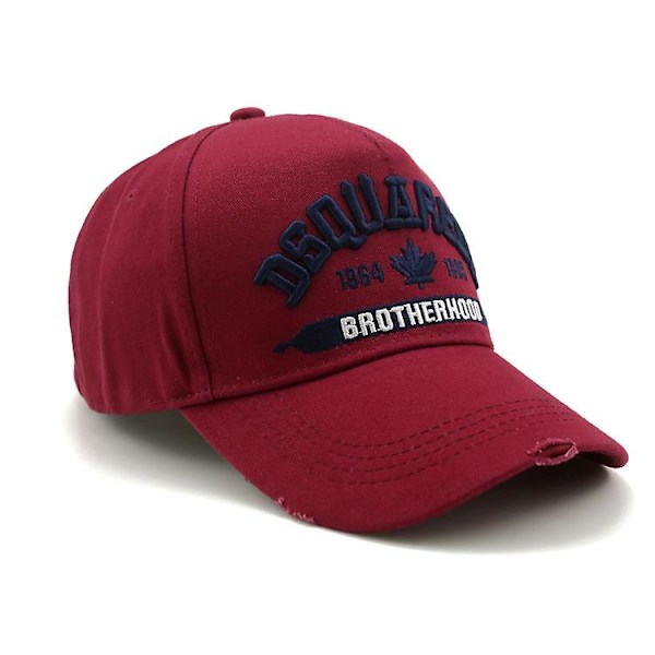 Mænds Baseball Cap Bomuldsspidset Cap Mænds Casual Sports Cap Broderi Bogstaver Dsquared2 Sort  (YJD)