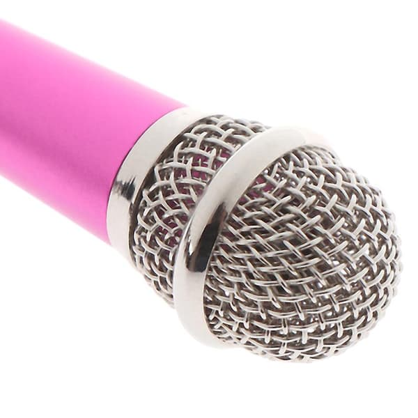 Bærbar Mini 3.5mm Stereo Mikrofon Audio Mikrofon Til Mobiltelefon Tilbehør[YJD] Silver 1pc