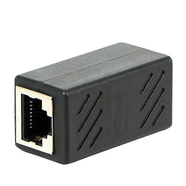 2 stk Rj45 hunn til hunn Cat6 nettverk Ethernet Lan-koblingsadapter [YJD]