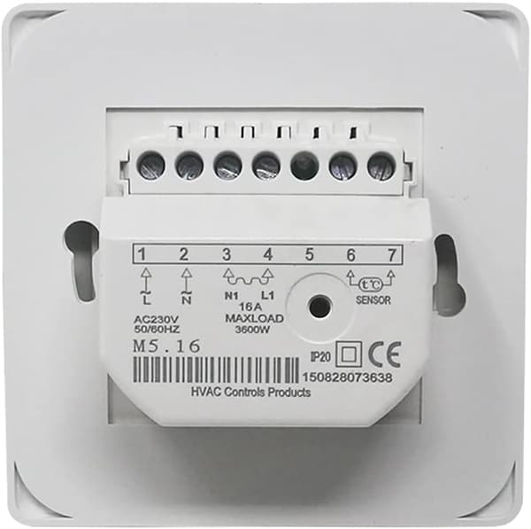 Manuell golvvärmetermostat med AC 220V 16A sensor[YJD]