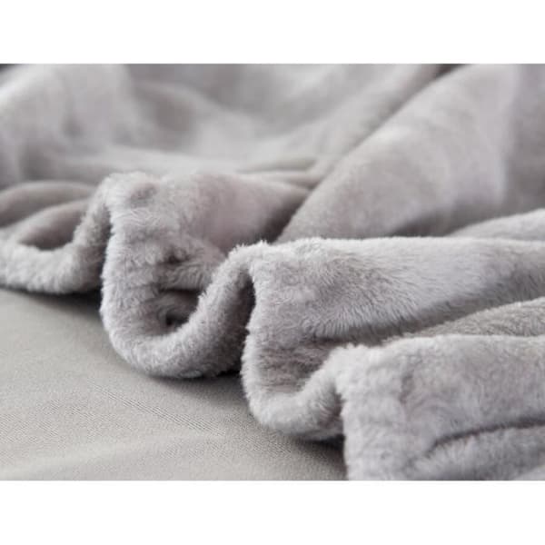 Fløyelsofaovertrekk, 2-seter, 145-185 cm, elastisk spandex, tykt sofatrekk, grå (YJD)