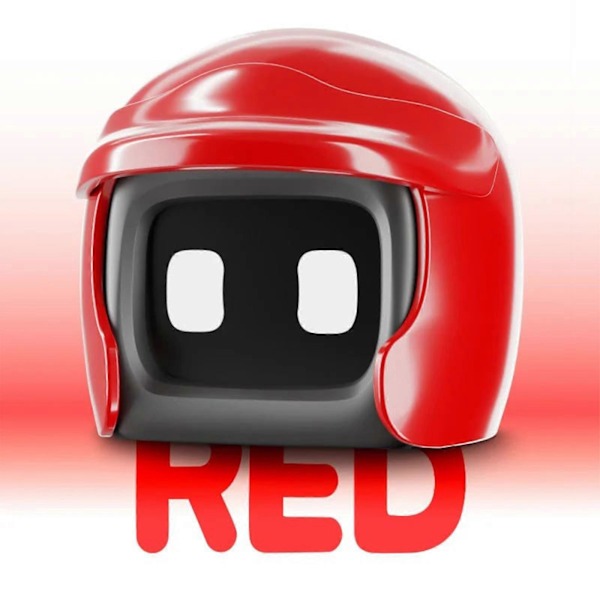 NY Interaktiv Bilrobot, Hjelm Bil Leker, Bilmonterte Robot Leker Bilpynt [HK] Red