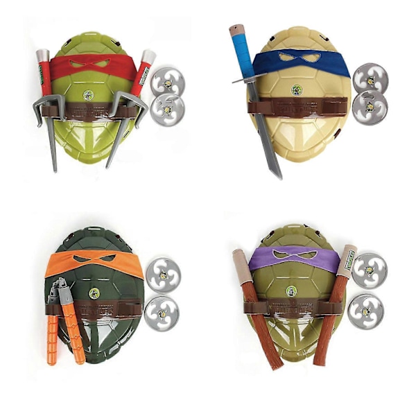 Ninja Turtles Superhjälte Cosplay Kostym Födelsedagspresent För Barn-c orange