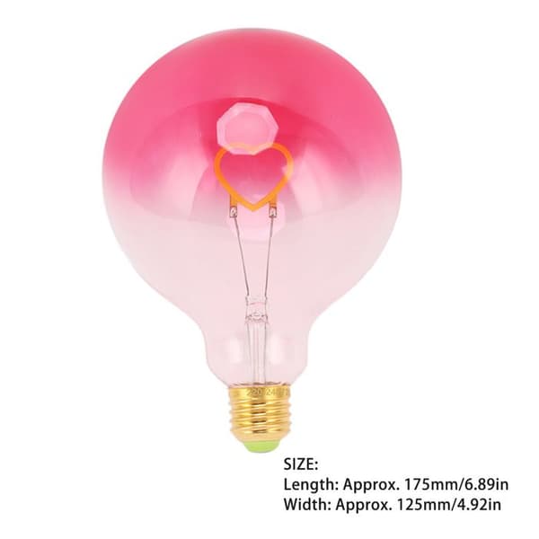 Dekorativ LED-pære - SHIPENOPHY - E27 Pære - 2W - Gradient Rosa - Dimbar (YJD)