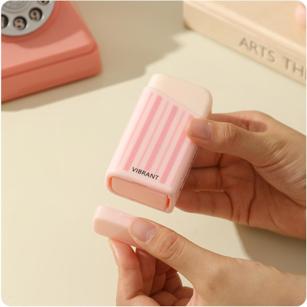 Single Press Weekly Pill Organizer, Portable 7-Day Push Button Pill Box with 8 Removable Compact Cases, Leak-Proof Vitamin Storage Container