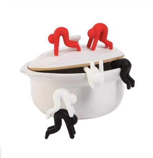 Hvide Silikone Grydelapper Black Friday Tilbud 2-pak [YJD] white Vit