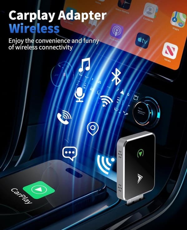 Trådlös CarPlay-adapter för sömlös anslutning[YJD] black black