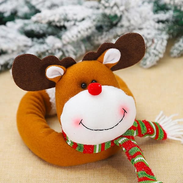 Ny Tomte Snögubbar Älg Glad Jul Gardinspänne Hem Rum Dekoration[YJD] Elk 1 Pc