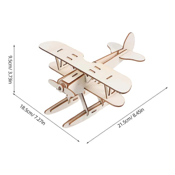 DIY Flygplansmodell Träflygplan Glidflygplanssats för dekoration 2 st [YJD]