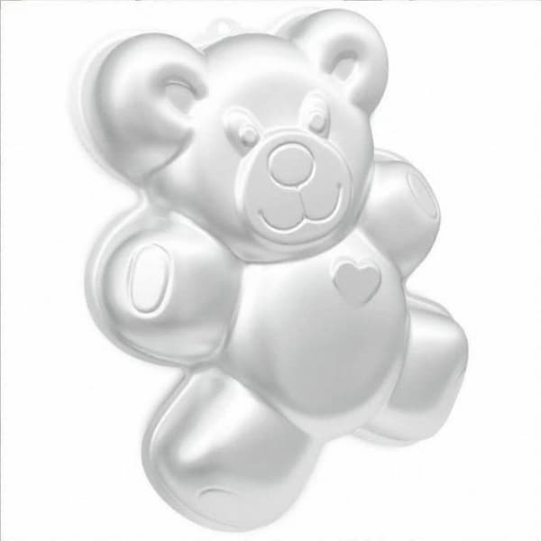13,15-tommers 3D-bjørnekakeform, bakeform i aluminium for DIY bursdags-, jubileums-, fest- og julekaker[YJD]
