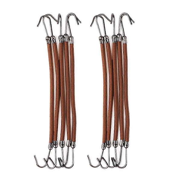 20 STK Hårstyling Hestehale Kroge, Hårclips Elastikker Bånd Elastiske Bånd, Kvinder Piger Hestehale Kroge Holder Gummibånd Hår Bungee Snore  (YJD) Brown