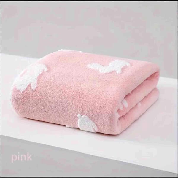 Kaniner Jacquard Badehåndklæder – Superbløde, Absorberende, Søde Hjemmebadeværelseshåndklæder; Kompatible med Badeværelsestilbehør[YJD] Pink