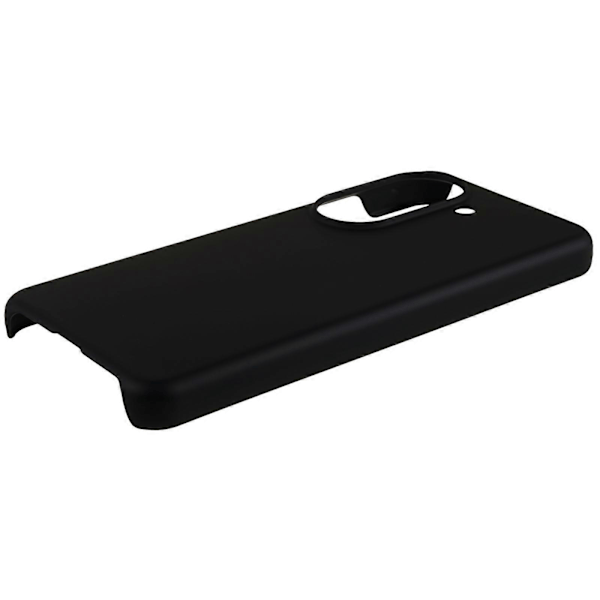 Asus Zenfone 9 5G Kiiltävä Kumipintainen Päivittäinen Suojakuori Kova PC Iskunkestävä Puhelinkotelo [HK] Black