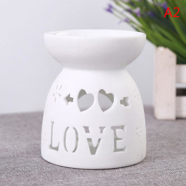 Keramisk Lysestake Eterisk Oljebrenner Diffuser Aromaterapi Røkelseslamper[YJD] A2 1pc