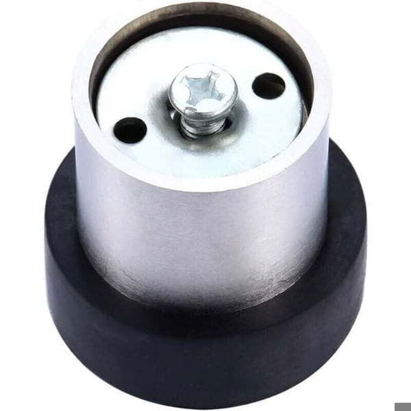 4,6 cm gulvdørstopper i rustfritt stål, dørstopper, dørblokker (pakke med 4)