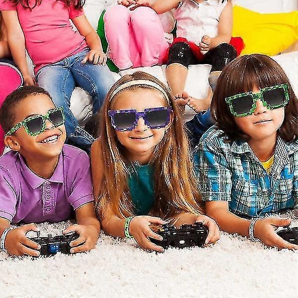 6 stk. Minecraft Mosaik Solbriller UV-beskyttelse til Børn Udendørs [HK]