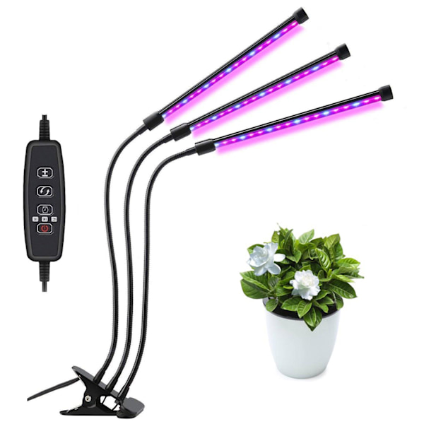 Plantelampe, 60 LED full-spektrum vekstlampe Plantelys Plantelampe 3 timere [kk] Multicolor multifärg