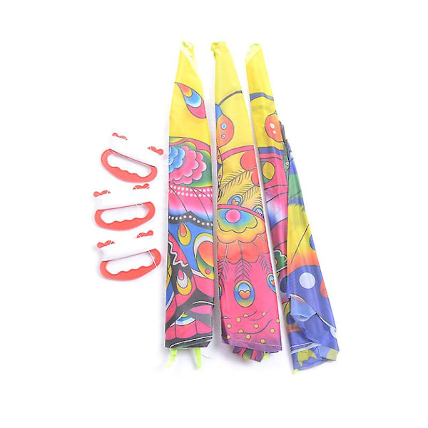 Satunnainen 1 kpl 90*50cm Sateenkaariperhosleija Ulkoilu Lasten Leija Temppuleija Surffaus 50m Ohjaustangolla ja Siimalla[YJD] Random color 1 Pcs