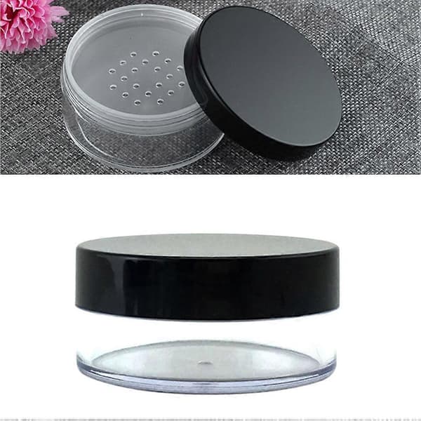 Gennemsigtig tom pudderdåse til makeupopbevaring 4 stk. løse pudderbeholdere[YJD]