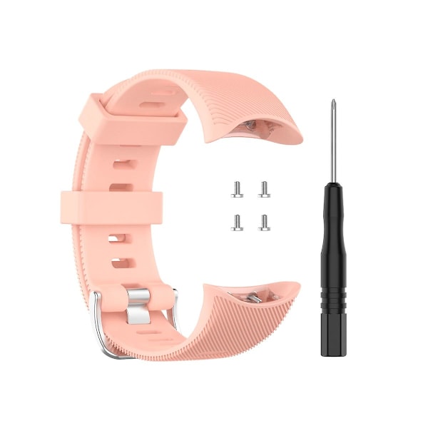 Utskiftingsarmbånd for Garmin Forerunner 45 / 45s Smartklokke Rem Silikonklokkeetui for Garmin Forerunner 45 45s Armbånd (YJD) pink strap