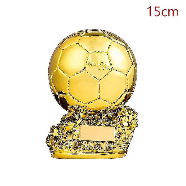 Europeisk fotboll Golden Ball Trophy Souvenir Fotbollstävling Pris Fans Present  (YJD) 21CM