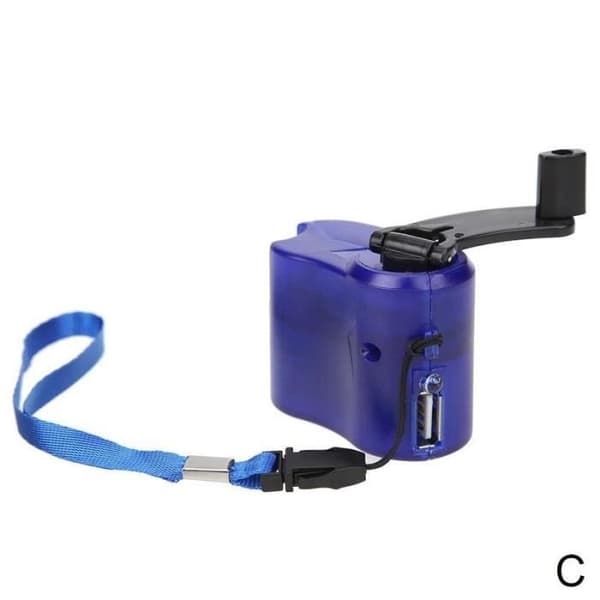 Gul - Nød USB-oplader til S2I0 mobiltelefon, med håndsving, overlevelsesværktøjer, multifunktionsdynamo [YJD][YJD]