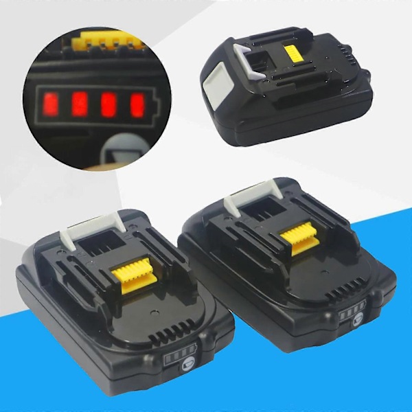 18V Batteri 2AH 6000mA til MAKITA BL1860 Elværktøjsbatteri BL1850 BL1840 BL1820[YJD]