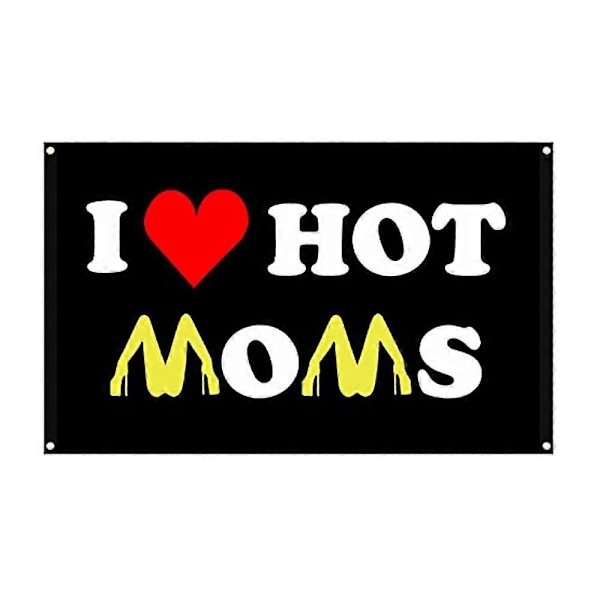 Love Hot Moms I Love Hot Dads Lippu Hauska Seinävaate Lippuja Huoneeseen Makuuhuoneen Asuntolan Seinäkoriste Äitienpäivä Syntymäpäivä Ystävänpäivälahja[YJD] 4 Buckles C