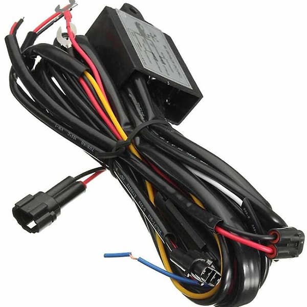 Bil DRL Varselljus Dimmer Dimningsrelä Kontrollbrytare Kabelhärva 12v[YJD] Black 1pc
