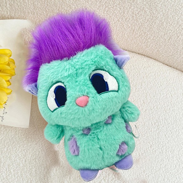 Bibble-pehmolelu söpö animehahmohahmo plushie-koriste piirretty Bibble-täytetty nukke lahjat teemajuhlat koristeet fanit syntymäpäivälahja (YJD) Green