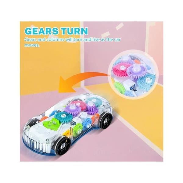 Lekebil - Speedlite - Dynamiske gir - LED-lys - Stunts - Flerfarget Multicolor