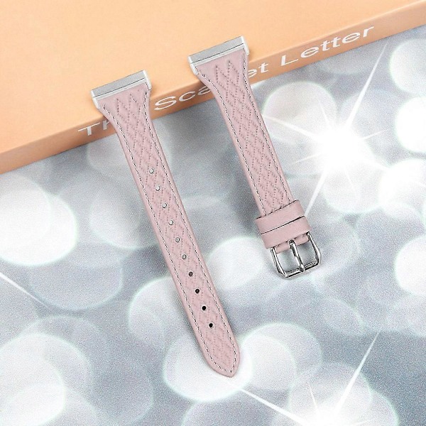 För Fitbit Versa 3/Sense Toppskikts Koskinn Rombsdesign Klockarmband[HK] Style A Multicolor