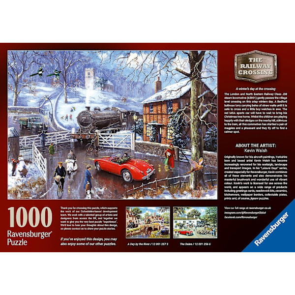 Jernbaneoverskæring Puslespil (1000 Brikker) [YJD] 1000 Pieces