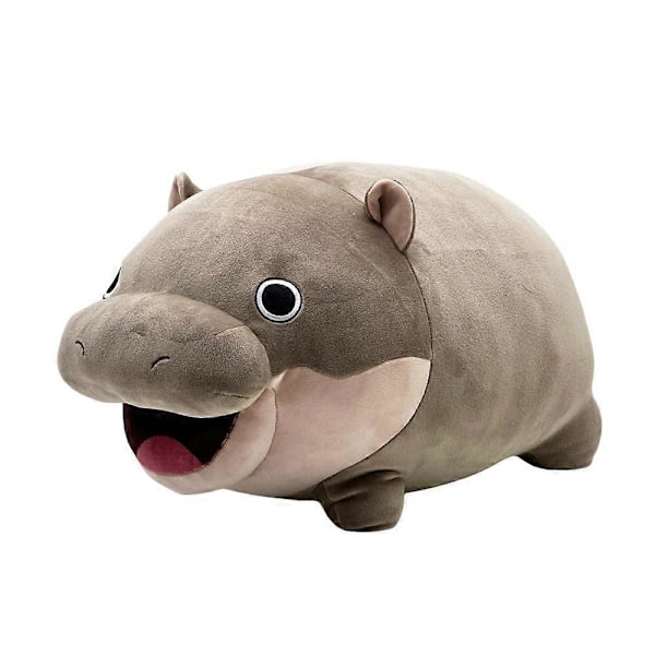 Moo Deng -pehmolelu, Pehmeä ja söpö kääpiövirtahe-pehmolelu, Täydellinen lahja lapsille ja aikuisille, Mukava ja halailtava_v (YJD) 40CM