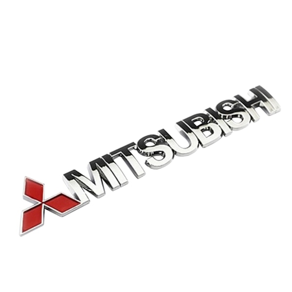 Bilsticker 3D Selvklebende Profesjonell Karosseri Bumper Sticker Dekal For Mitsubishi Mengxi (YJD) Silver