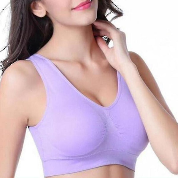 6-pack Genie Bra Sömlös Sportunderkläder Andningsbar Sexig Osynlig Väst För Yoga Löpning Cy[HK] L