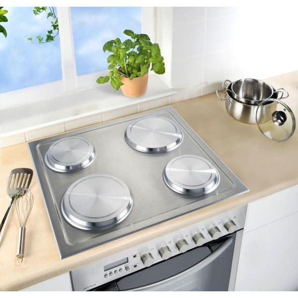 4 kogepladedæksler i rustfrit stål – 16/20 cm – elektrisk beskyttelse (mat finish) JZSH (YJD)