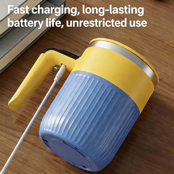 Automatisk kopp - Batteridriven magnetisk omrörningsmugg | Termisk innerfoder i rostfritt stål, snabb dryckesblandare för honung och te, teknisk present för[YJD]