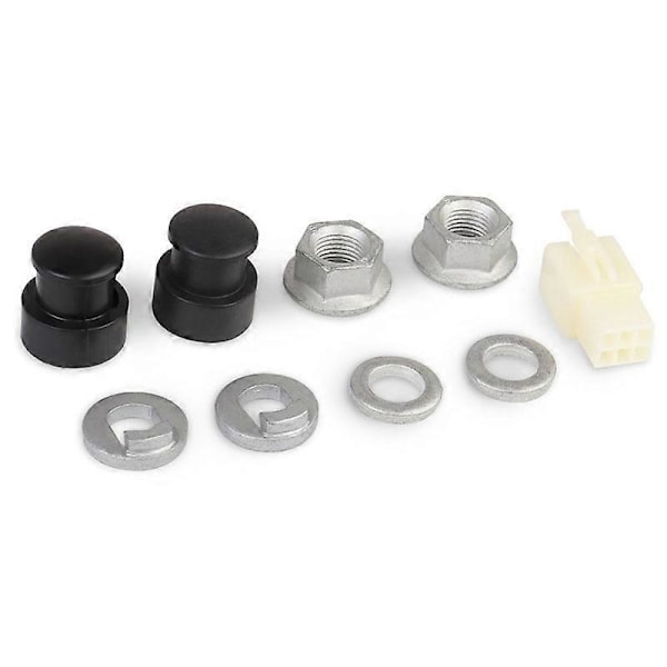 E-sykkel Elektrisk Sykkel Nav Motor Aksel M12 Front Låsemutter /Låseskive /Spacer /Mutterdeksel med 12mm[YJD]
