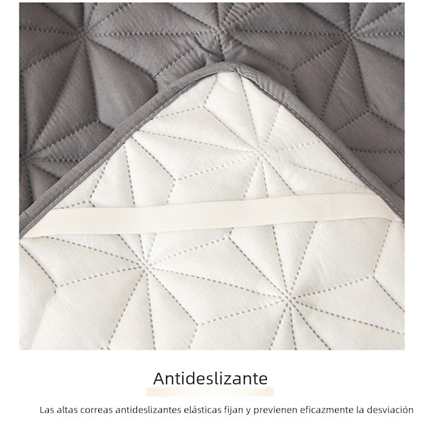 Vattentät Madrasskydd med Elastisk Band Quiltat Skyddspad Vintertäcke för Enkelsäng/Dubbelsäng 140/160 white Full 137x190cm