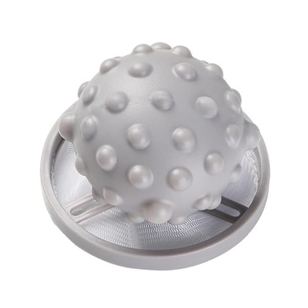 Genanvendelig Hårfnugfanger Fjernelsespose Flydende Filter Vaskerensekugle[YJD] Gray 1pcs