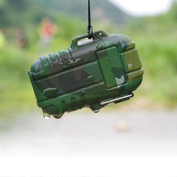 Vedenpitävä Sähkösytytin Kaksoisvalokaari USB Ladattava Sytytin Retkeilyyn Vaellukseen Seikkailuun [YJD] Camouflage