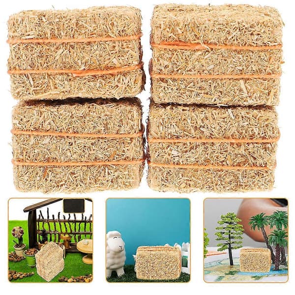 Dockskåp Mini Höstack Gårdsdekoration med 6 st Minihöstackar [YJD]