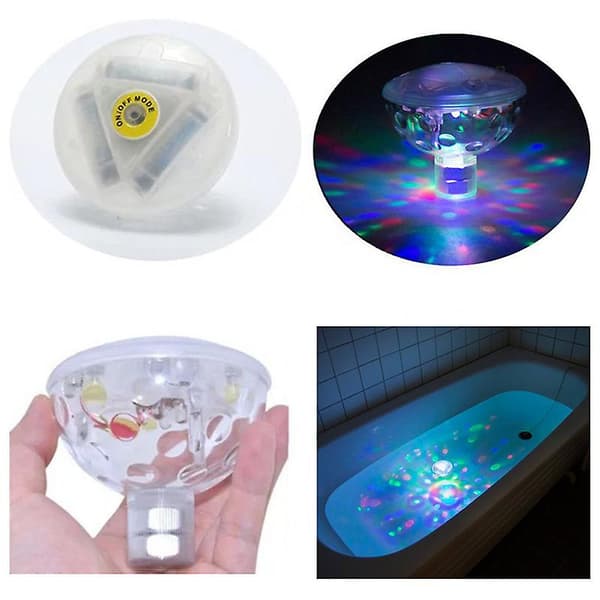 Flydende undervandslys Svømmepøl Lys Led Vand Flydende Lys Pool[YJD] Multicolor 1pcs