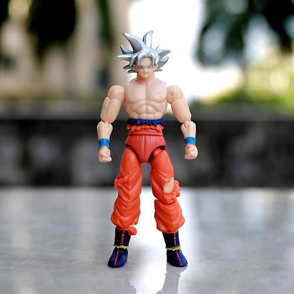 5 Pak Dragon Ball Super Saiyan Action Figur Goku Vegeta Dukke Legetøj Anime Samling Figurer Model Børnegaver (YJD) Blue